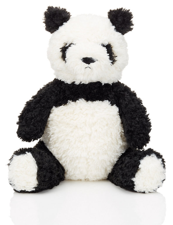 Vintage Style Panda Soft Toy Image 1 of 2