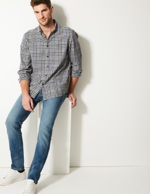 marks and spencer tapered jeans