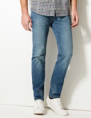marks and spencer tapered jeans