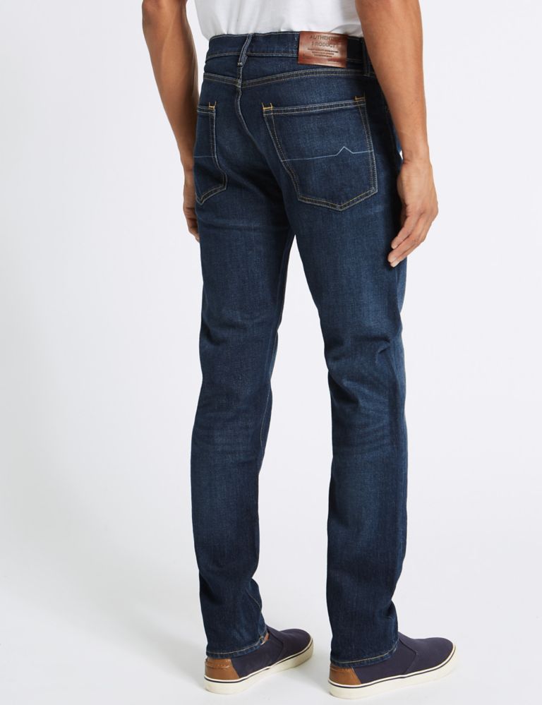 Vintage Wash Tapered Fit Jeans 4 of 6