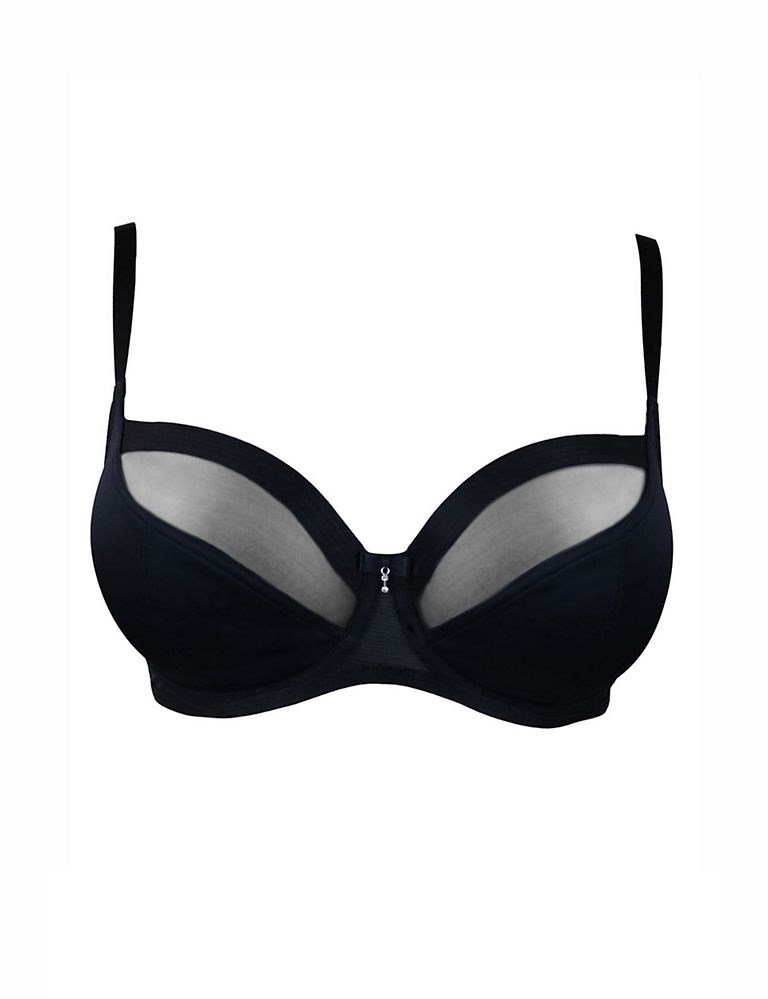 Viva Luxe Mesh Wired Full Cup Bra D-J | Pour Moi | M&S
