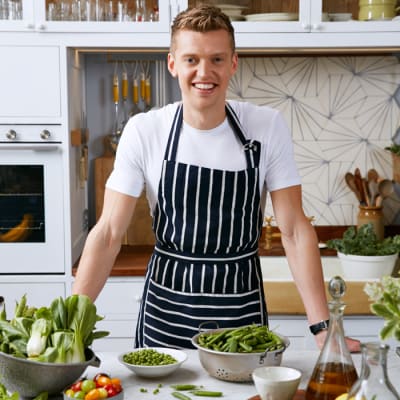 Chef Chris Baber in the kitchen