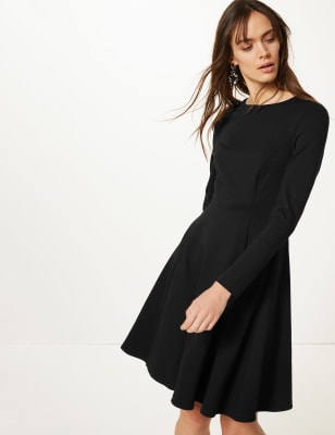 Waist Seam Mini Fit & Flare Dress, M&S Collection