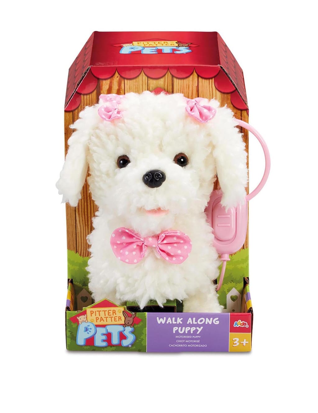 Fluffy puppies walking puppy poodle store