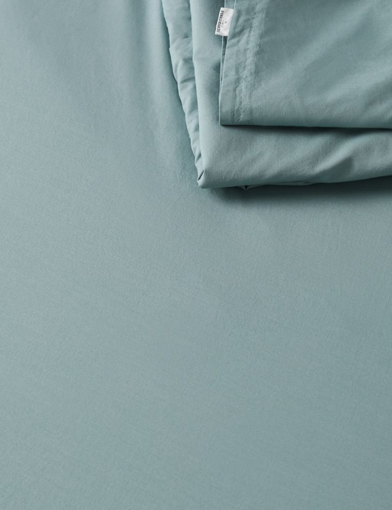 Washed Cotton Deep Fitted Sheet 2 of 3