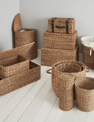 Tall corner 2025 laundry basket
