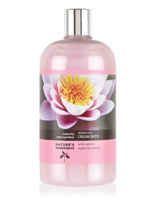 Water Lily Cream Bath 500ml Natures Ingredients Mands
