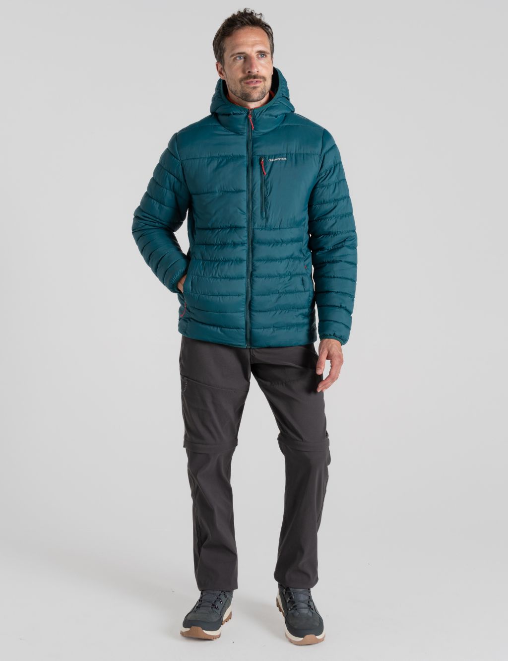 Water Repellent Hooded Puffer Jacket 1 of 6