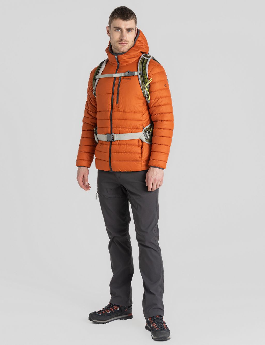 Water Repellent Hooded Puffer Jacket 1 of 9