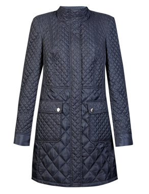 Water Resistant Mini Quilted Coat with Stormwear™ Image 2 of 5