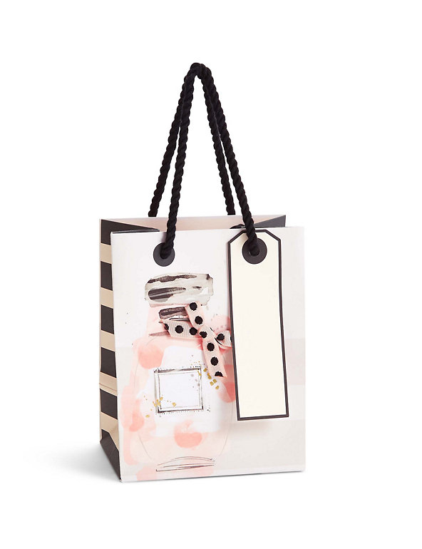 Watercolour Perfume Bottle Small Gift Bag Image 1 of 2