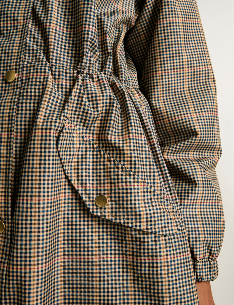 Waterproof Checked Lightweight Raincoat 6 of 8