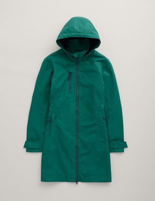 Waterproof Cotton Rich Longline Raincoat Image 2 of 8