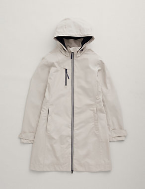 Waterproof Cotton Rich Longline Raincoat Image 2 of 7