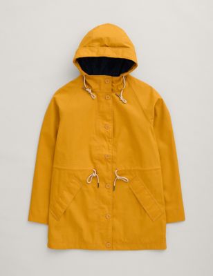 Waterproof Cotton Rich Longline Raincoat Image 2 of 5