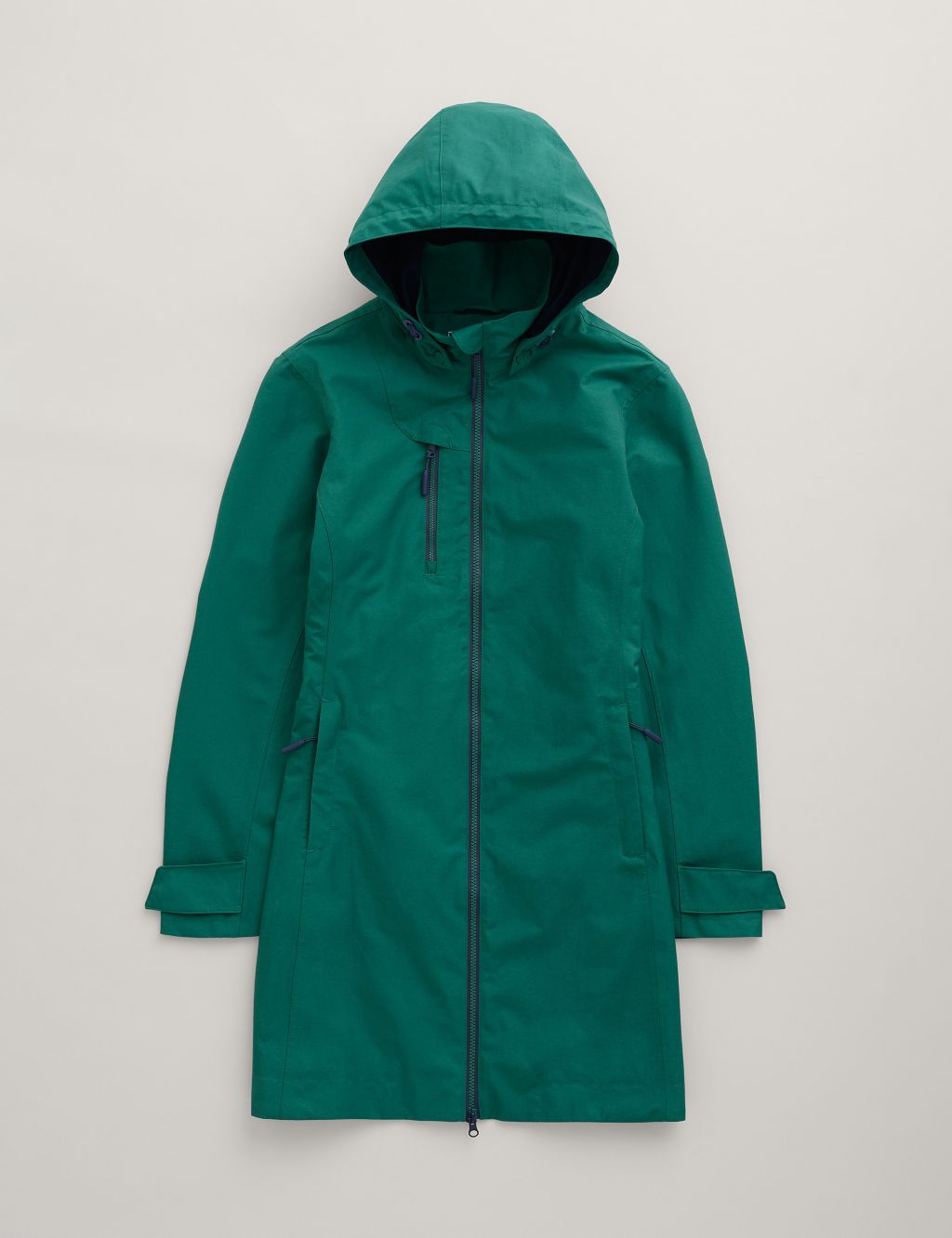 Waterproof Cotton Rich Longline Raincoat 1 of 8