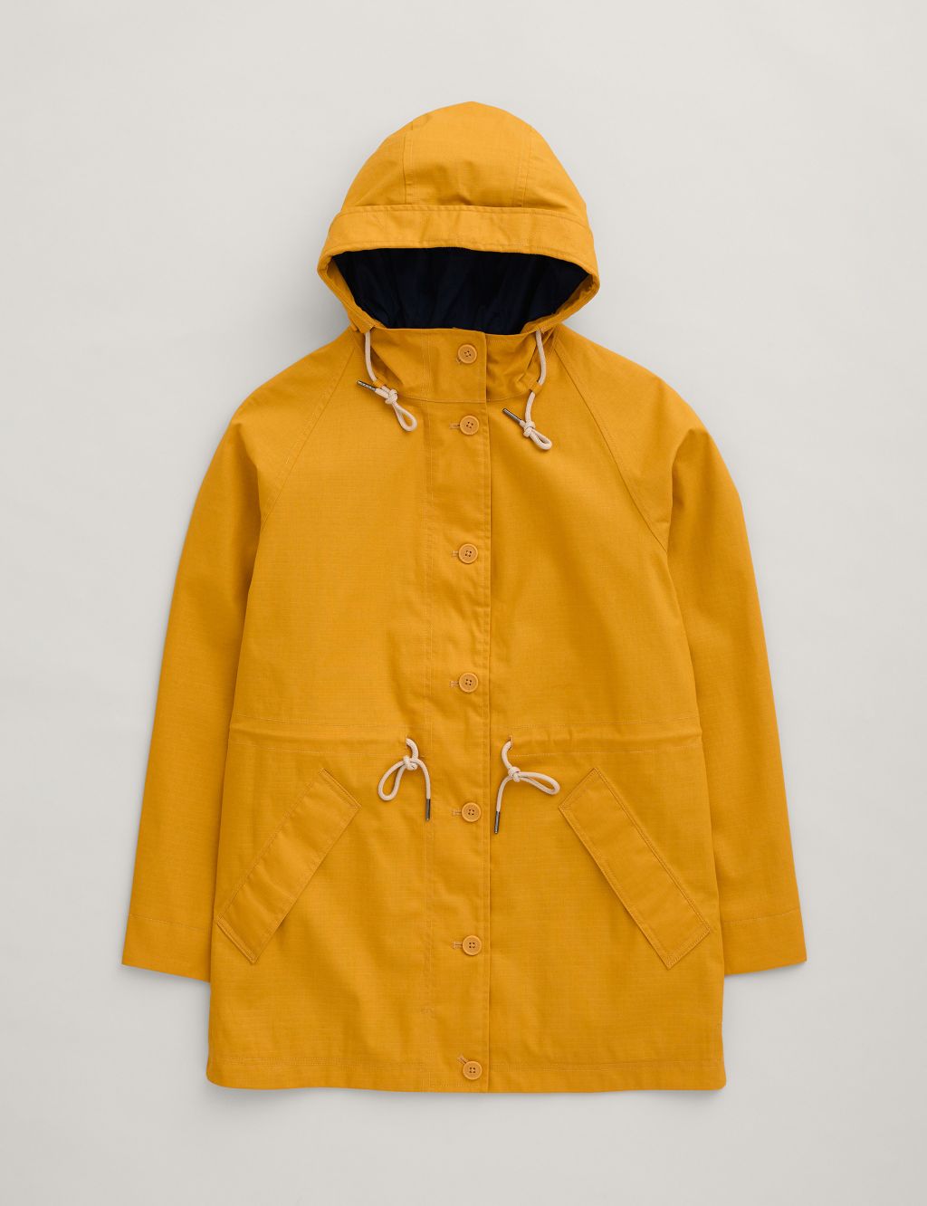 Waterproof Cotton Rich Longline Raincoat 1 of 5