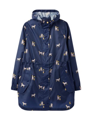 printed rain coat