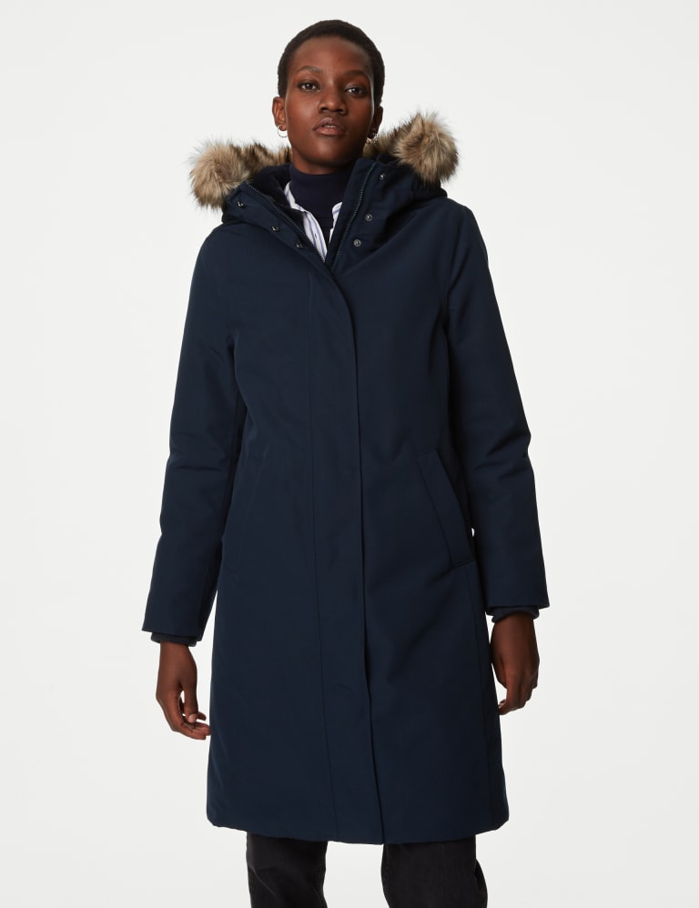 Waterproof Faux Fur Lined Hooded Parka | Mu0026S Collection | Mu0026S
