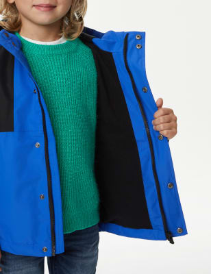 Boys fleece lined hot sale waterproof jacket