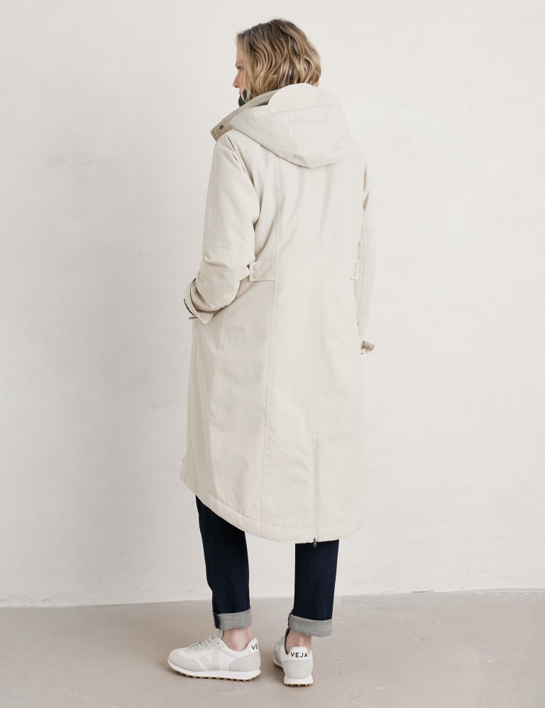 Waterproof Hooded Longline Raincoat 3 of 4