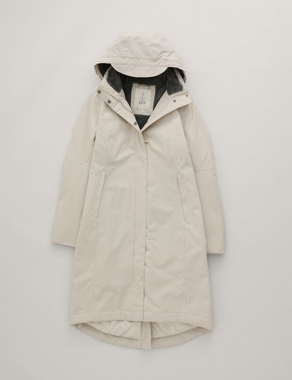 Waterproof Hooded Longline Raincoat 1 of 4