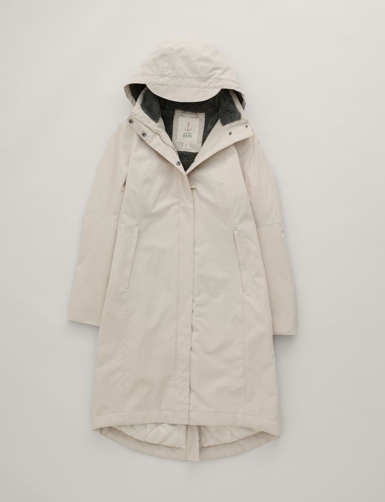 Waterproof Hooded Longline Raincoat 2 of 4