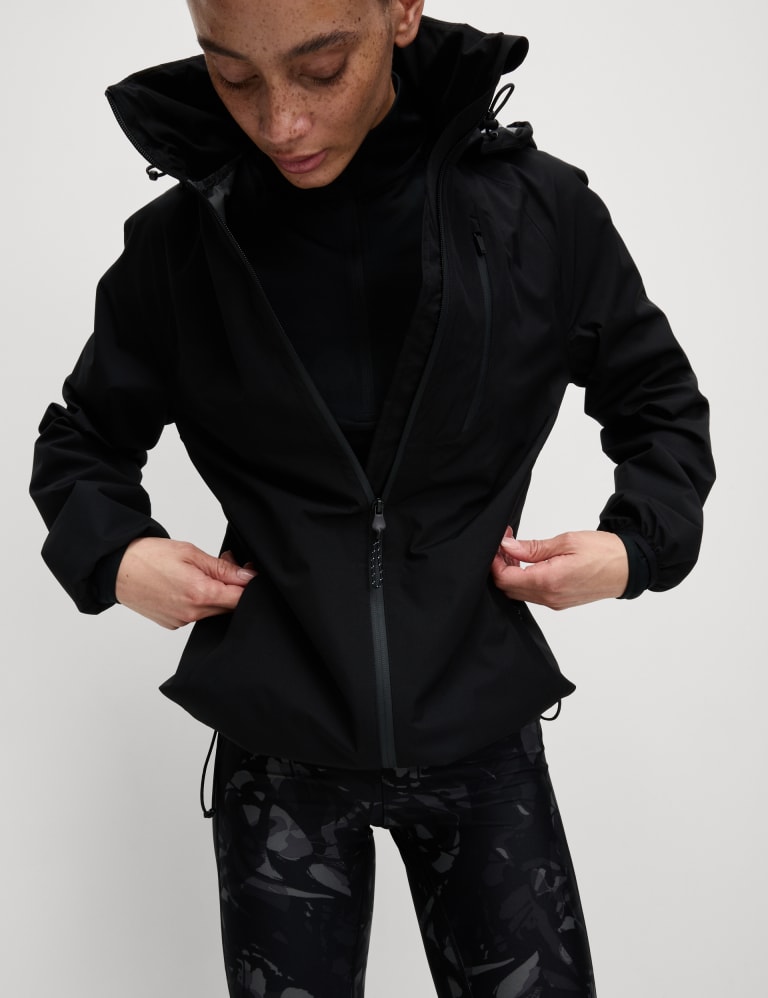 Waterproof Hooded Sports Jacket with Stormwear Ultra Goodmove M S