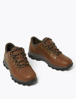 leather slip on walking shoes