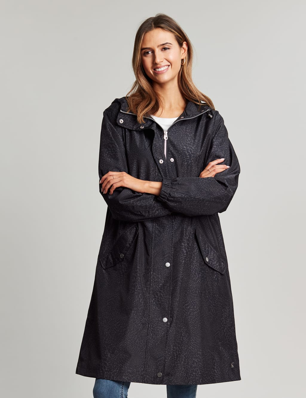 Womens leopard raincoat top