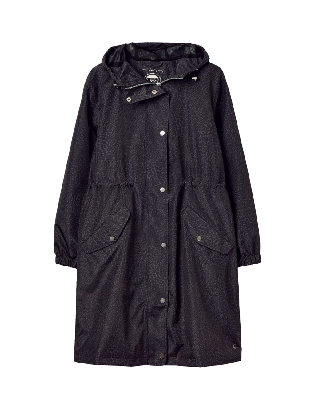 Waterproof Leopard Print Longline Raincoat Joules M&S