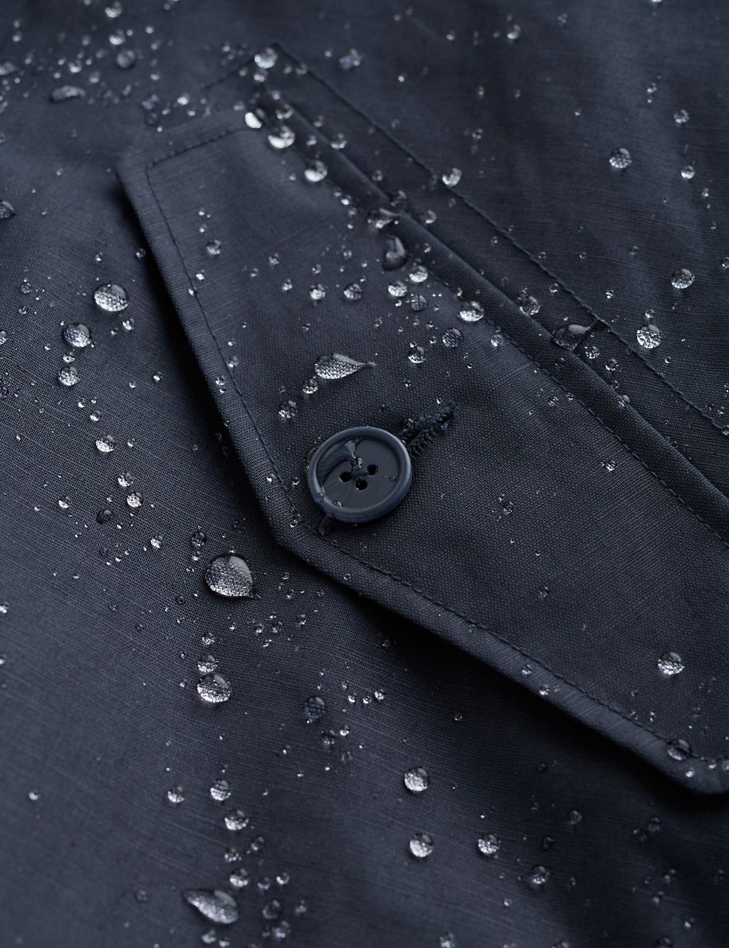 Waterproof Linen Rich Longline Raincoat 8 of 9