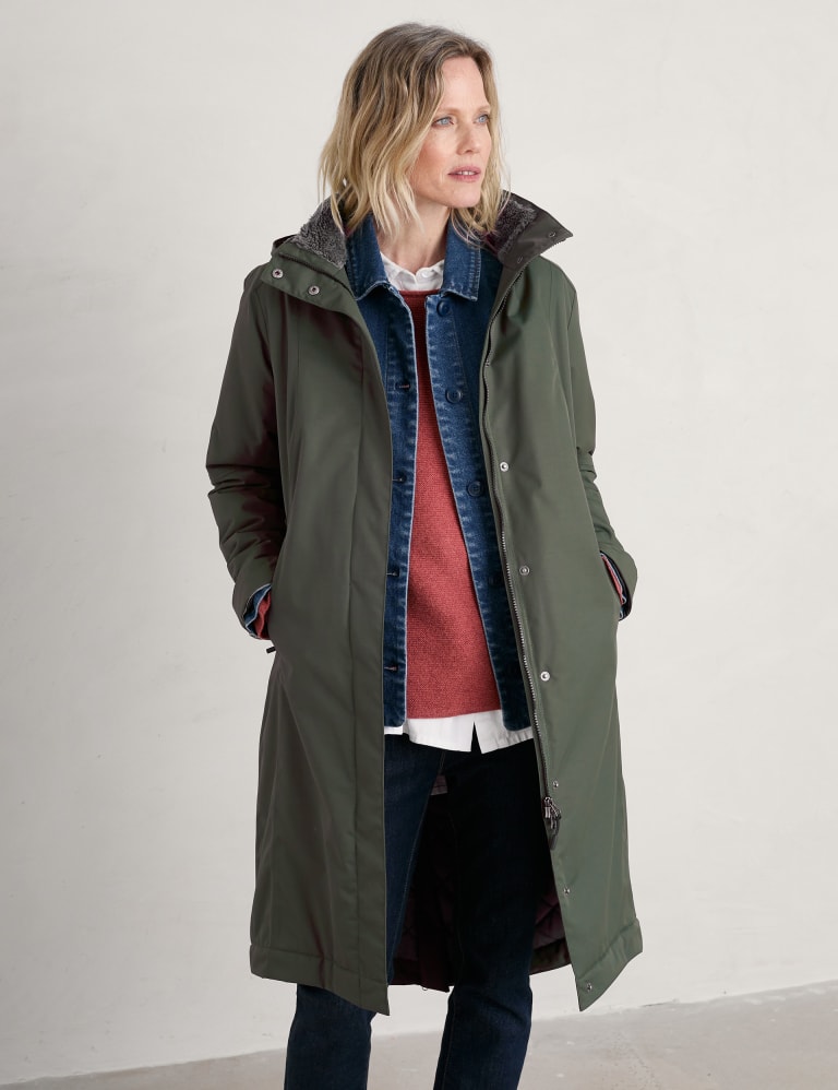 Split hood parka deals