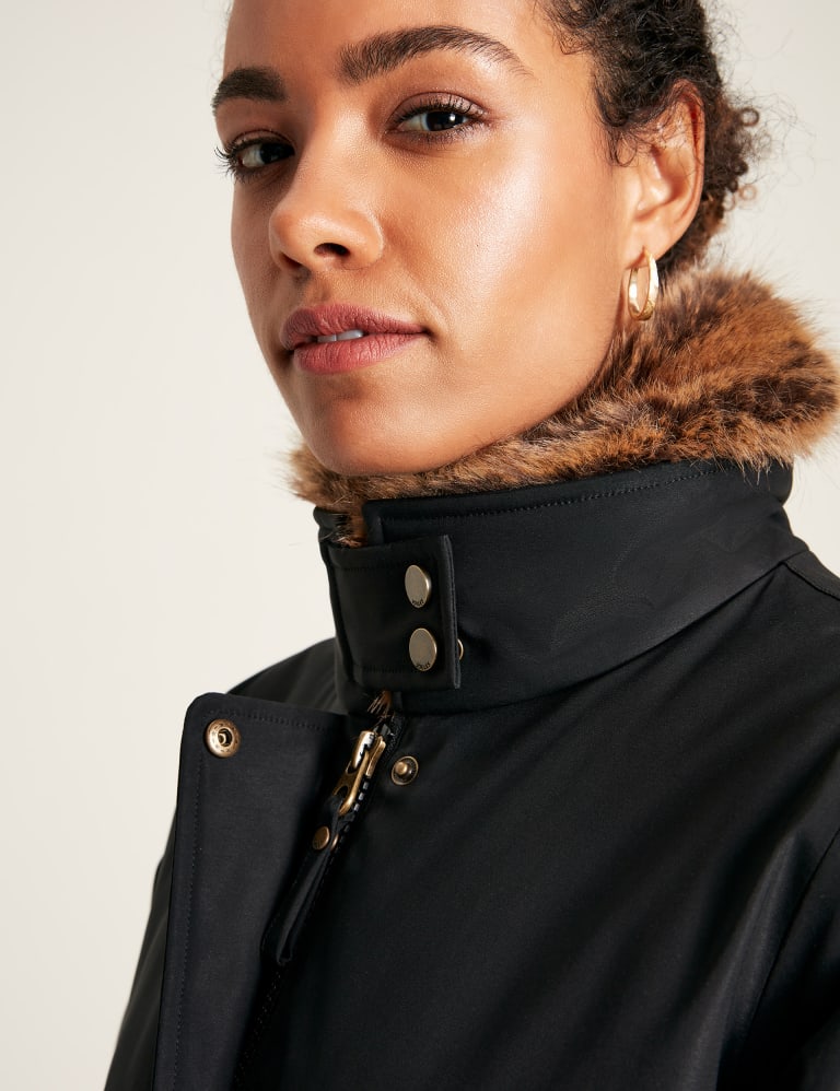 Barbour dexy waterproof parka with detachable faux fur hood discount