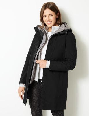 m&s waterproof coats ladies