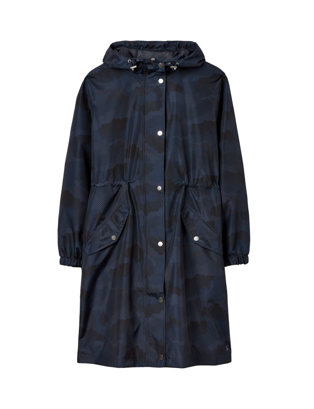 Waterproof Printed Hooded Longline Raincoat | Joules | M&S