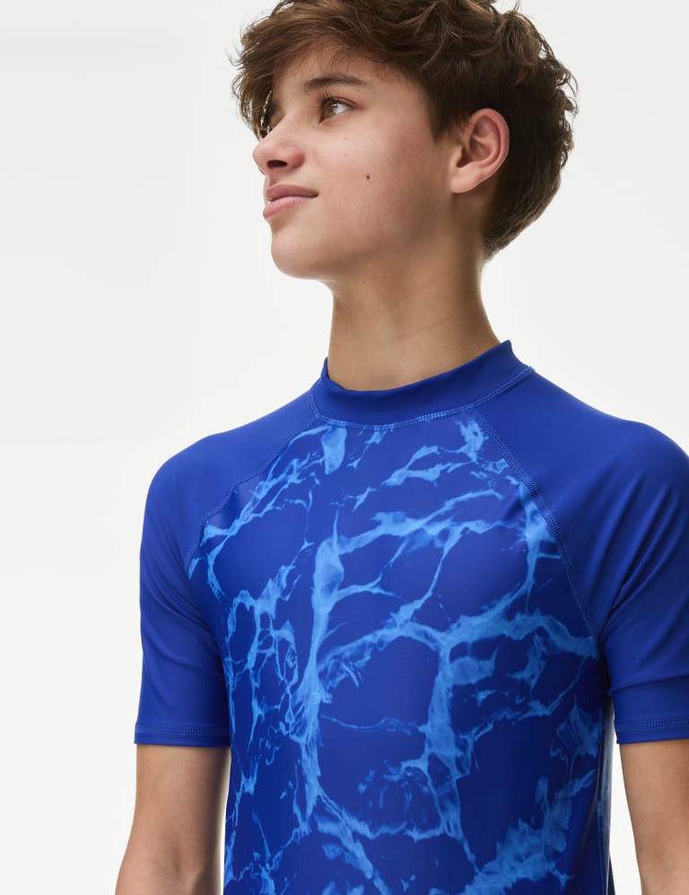 Wave Print Rash Vest (6-16 Yrs) 3 of 6