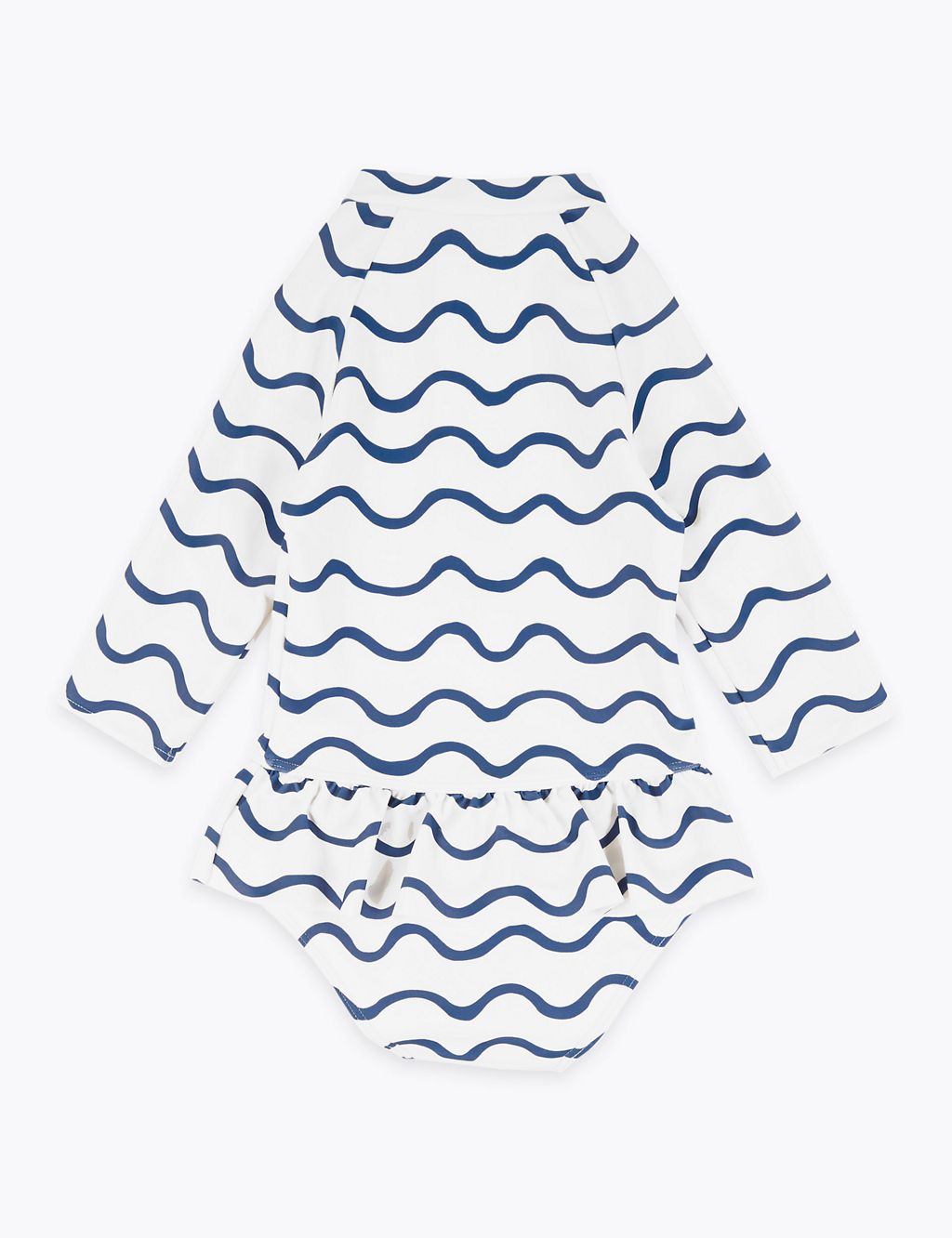 Wave Stripe Long Sleeve Swimsuit (2-7 Yrs) 2 of 3