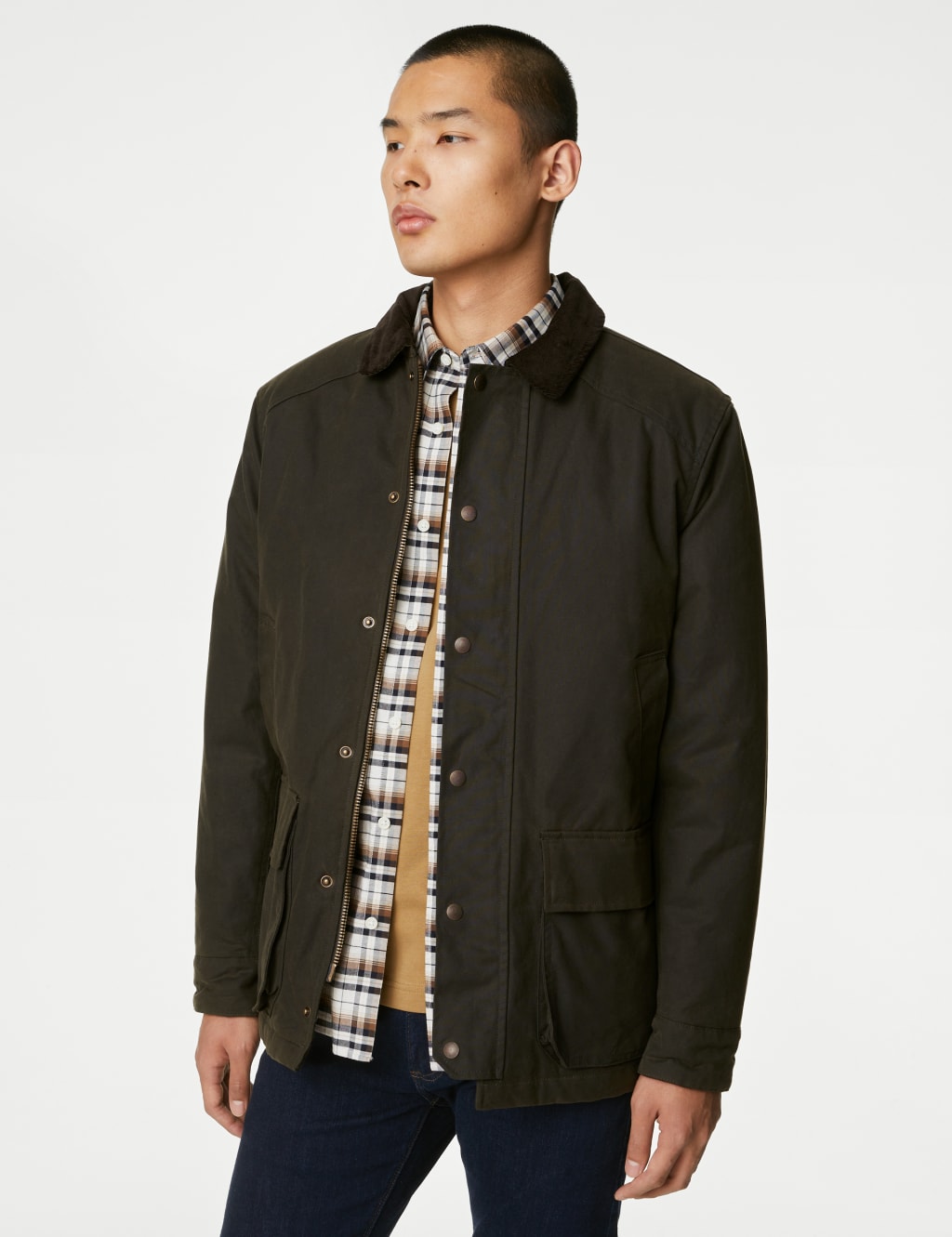 Mens wax jackets marks and spencer sale