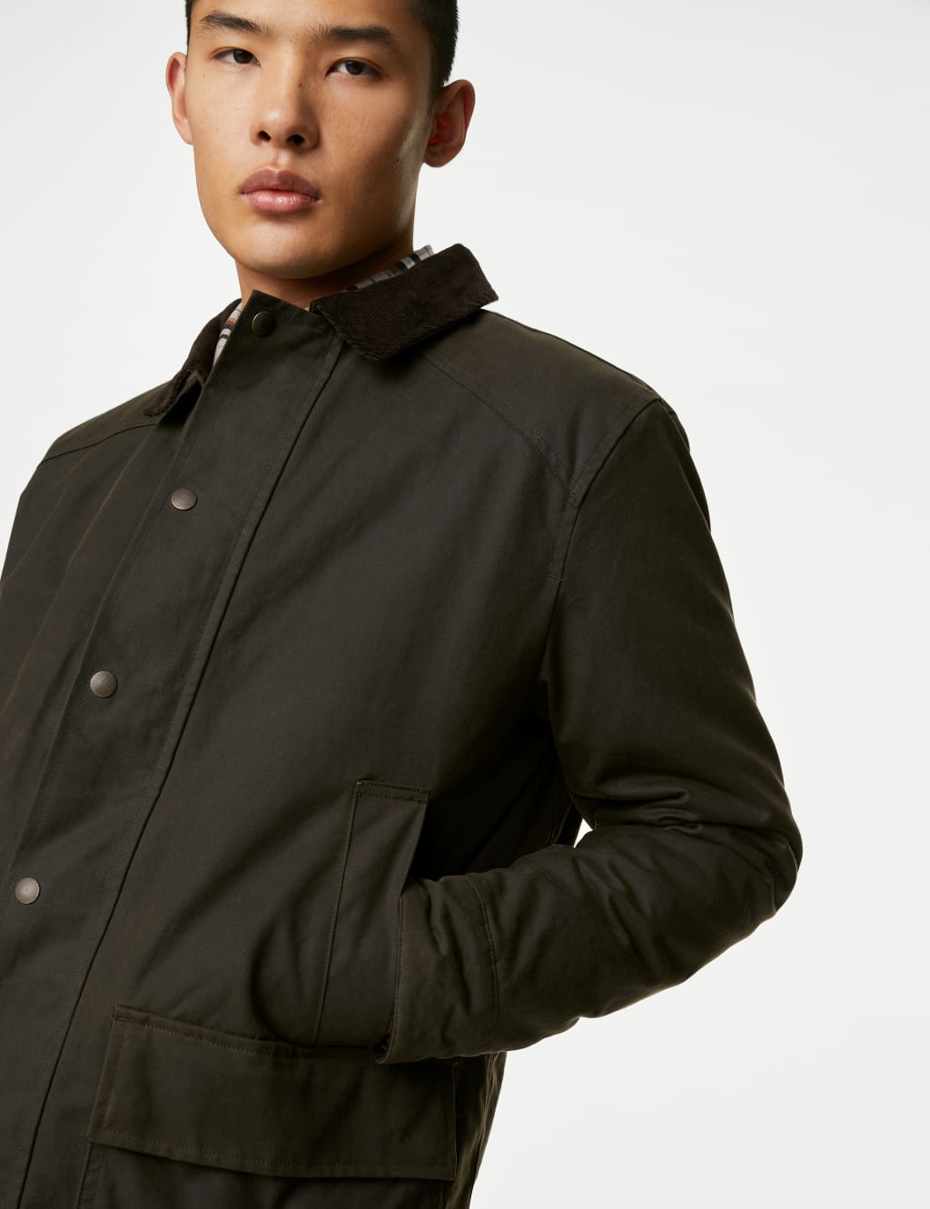 Wax Jacket with Stormwear M S Collection M S