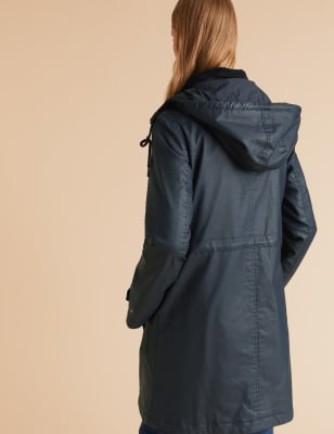 marks and spencer indigo waxed jacket