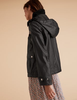 Barbour blaise deals hooded waxed jacket