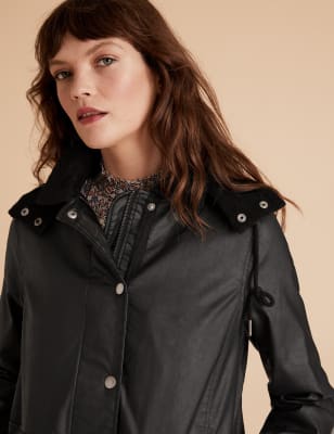 Wax look hot sale jacket womens