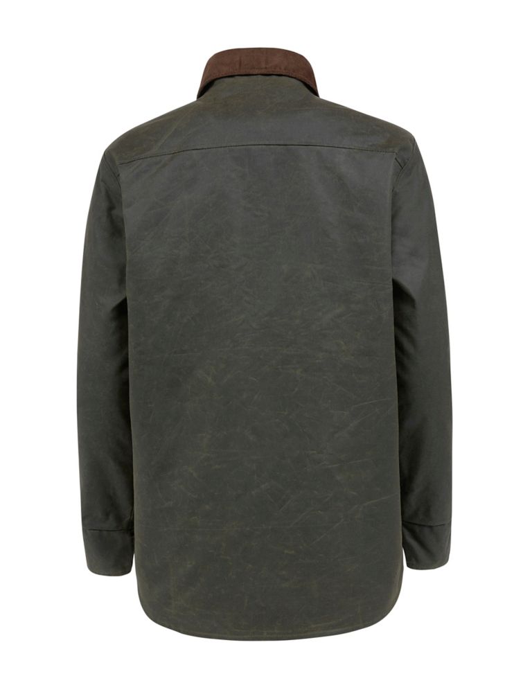 Waxed Pure Cotton Relaxed Utility Jacket 5 of 7