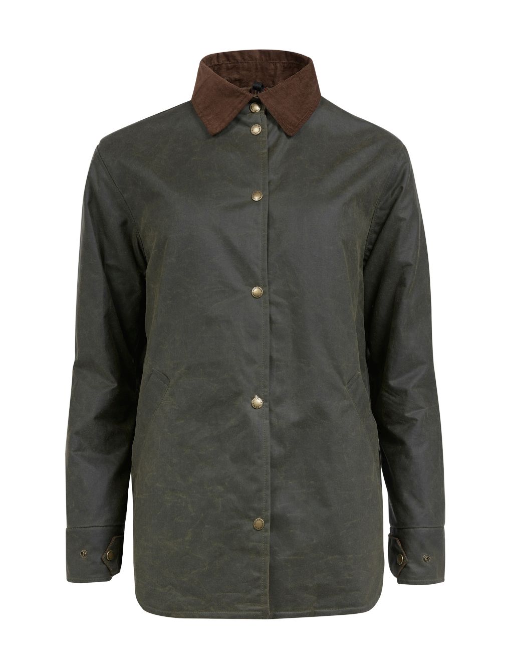 Waxed Pure Cotton Relaxed Utility Jacket 1 of 7