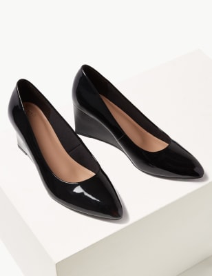 marks and spencer ladies black shoes