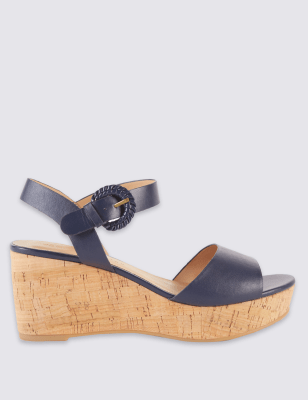 m&s ladies wedge sandals