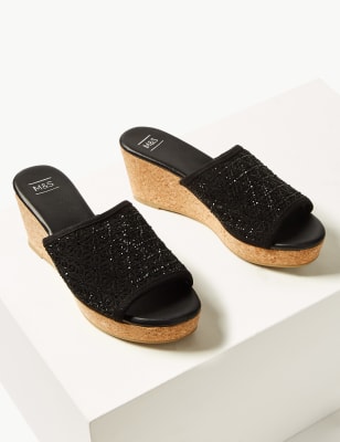 M&s discount wedge slippers