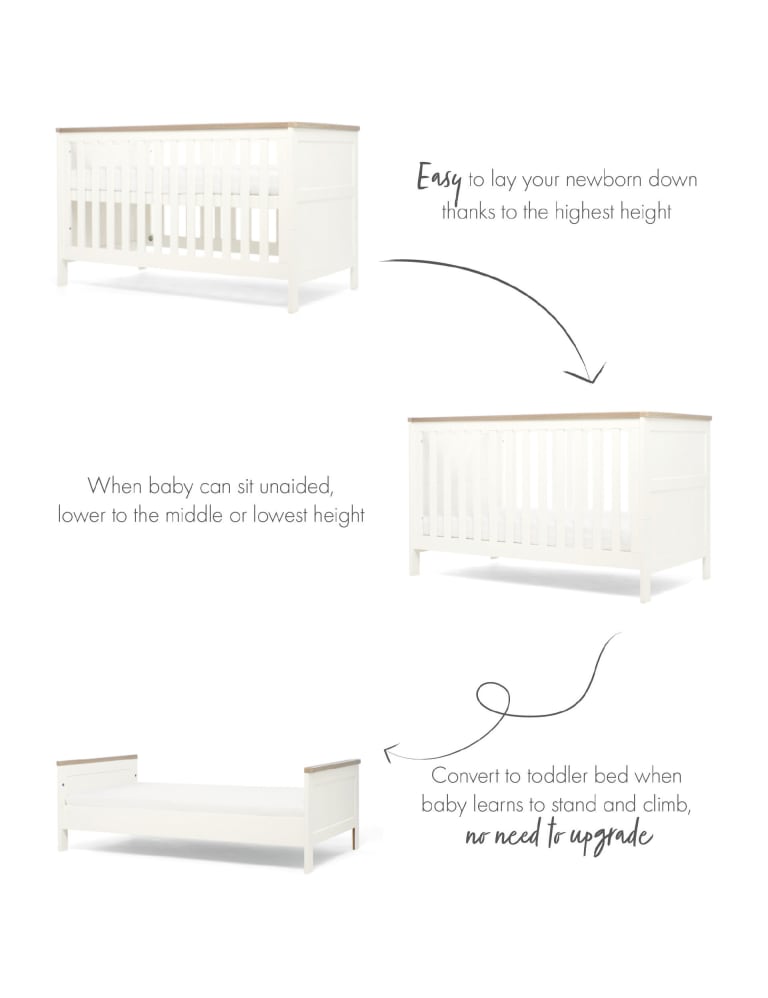Mamas and papas ivory cot bed top