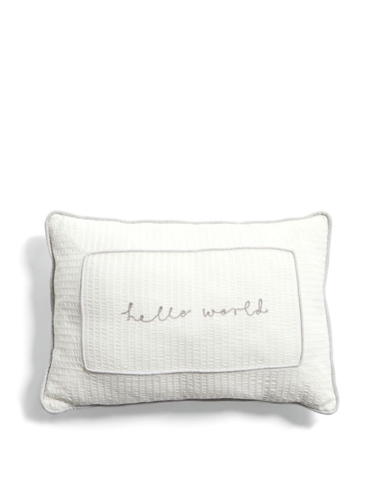Welcome To The World Cushion - Slogan 1 of 1
